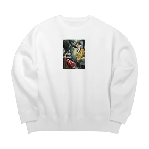 エル・グレコ「受胎告知」 Big Crew Neck Sweatshirt