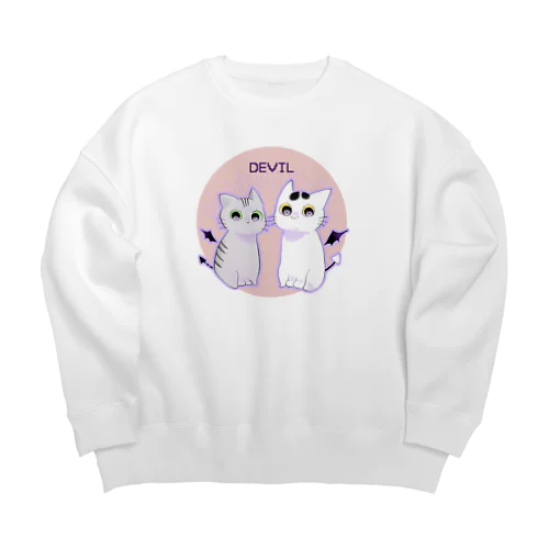 マロチロ魔王チームイラストグッズ Big Crew Neck Sweatshirt