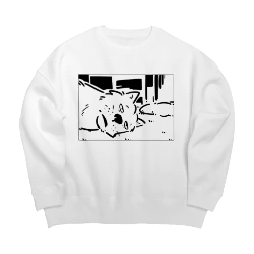 無気力な犬 Big Crew Neck Sweatshirt