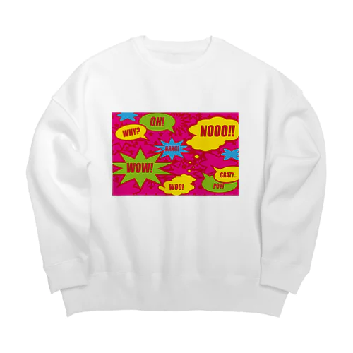 コミックPINK Big Crew Neck Sweatshirt