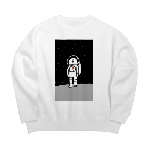 宇宙服を着た宇宙人 Big Crew Neck Sweatshirt