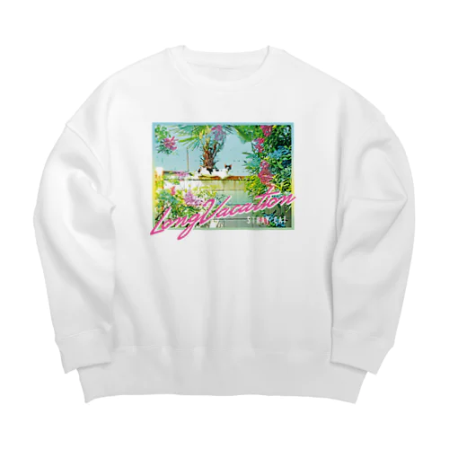 Long Vacation （野良猫） Big Crew Neck Sweatshirt