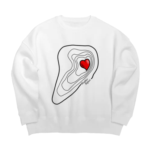 Sunny Heart Big Crew Neck Sweatshirt