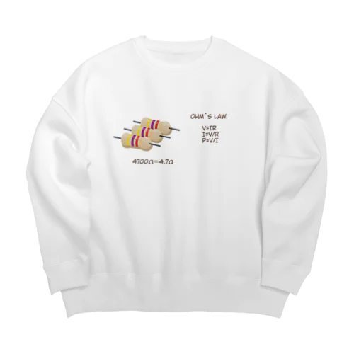 ohm`s  law. Big Crew Neck Sweatshirt