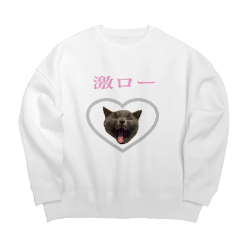 激ロー猫 Big Crew Neck Sweatshirt