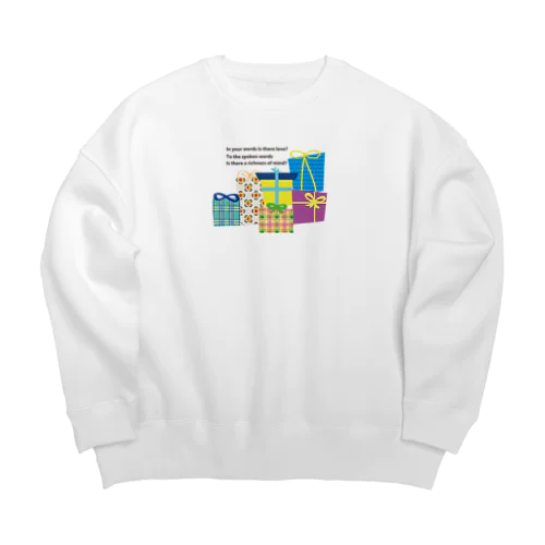 愛ある言葉 Big Crew Neck Sweatshirt