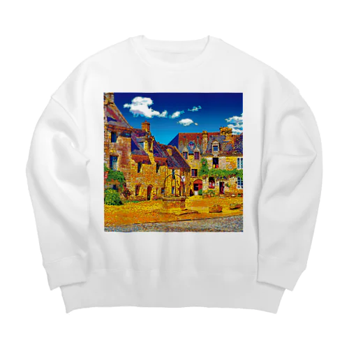 フランス ロクロナンの街角 Big Crew Neck Sweatshirt