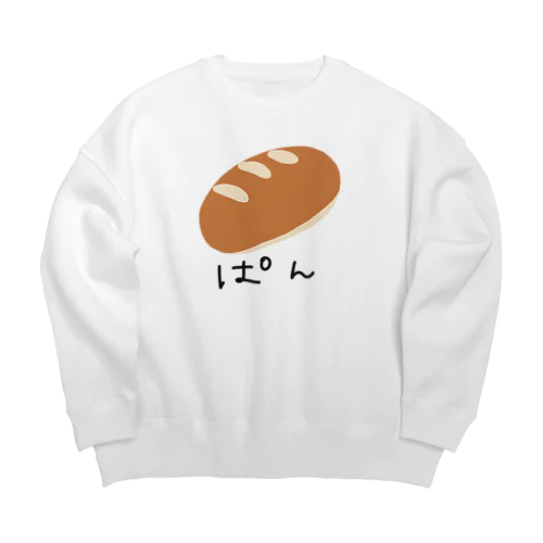 ぱん Big Crew Neck Sweatshirt