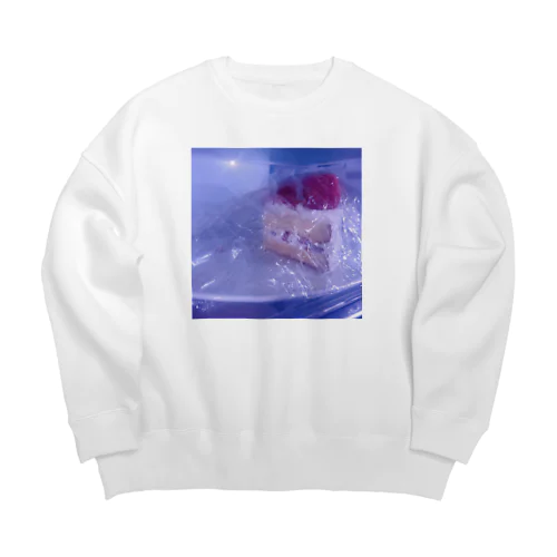 誕生日ケーキの残り Big Crew Neck Sweatshirt