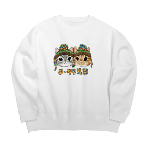 チータラ兄弟 Big Crew Neck Sweatshirt