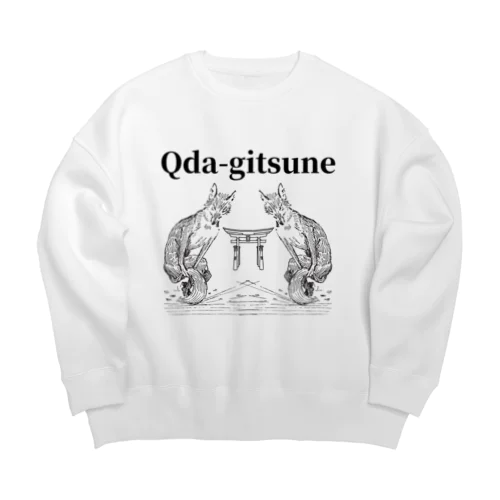 Qda-gitsune Big Crew Neck Sweatshirt