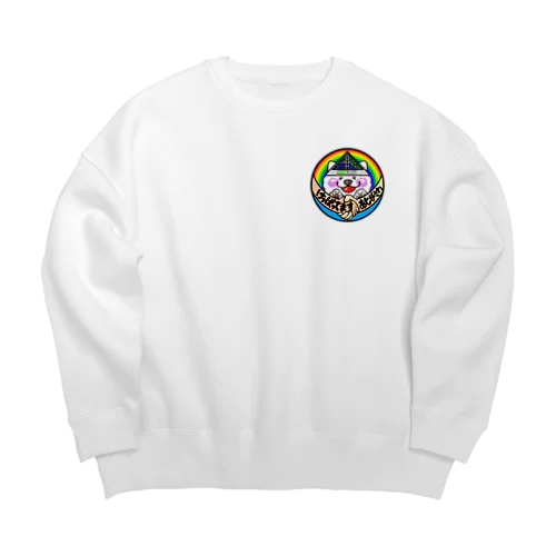 かなぶー鰺ヶ沢応援グッズ Big Crew Neck Sweatshirt