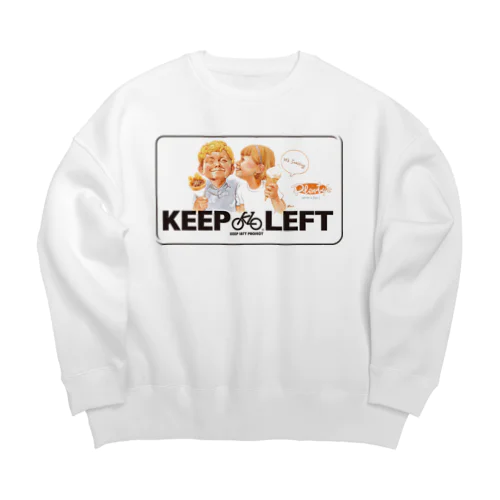 KEEP LEFT plenty's Big Crew Neck Sweatshirt