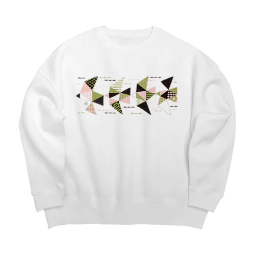 つぐみどり1 Big Crew Neck Sweatshirt