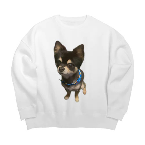 我が家の愛犬レン君 🐶1 Big Crew Neck Sweatshirt