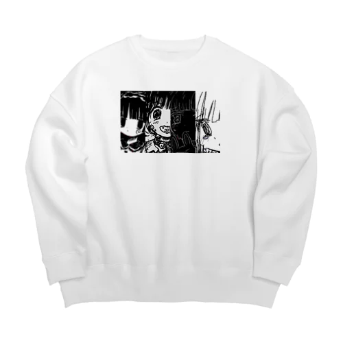 🖤🤍 ×2 Big Crew Neck Sweatshirt