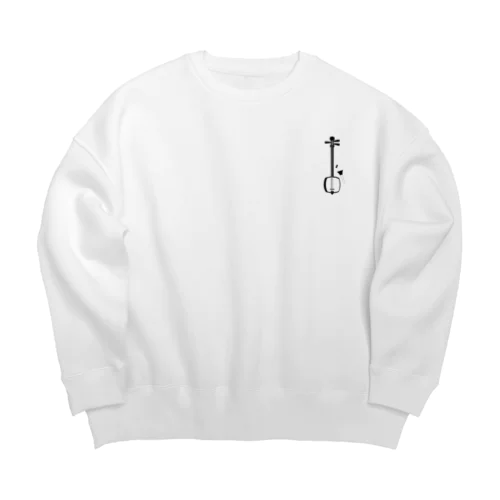 津軽三味線【朧月】 Big Crew Neck Sweatshirt