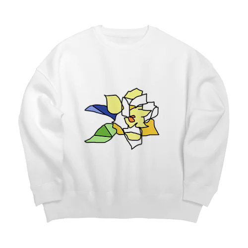 6/30 誕生花「クチナシ」 Big Crew Neck Sweatshirt