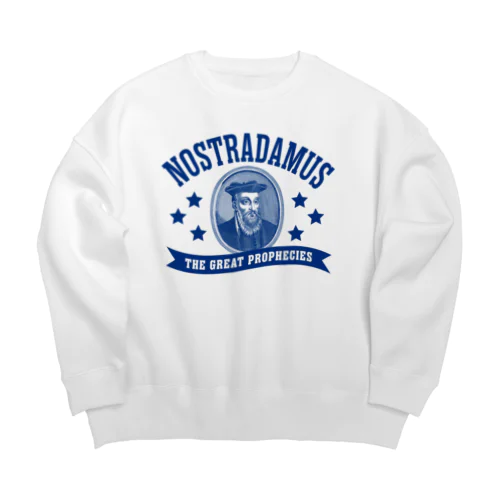 ノストラダムス（ブルー） Big Crew Neck Sweatshirt