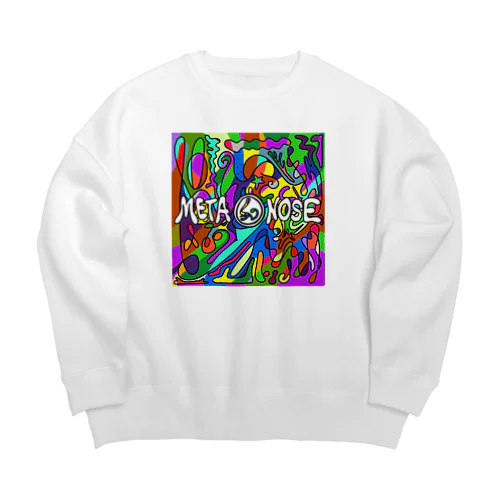 METANOSE COLORFUL1 Big Crew Neck Sweatshirt