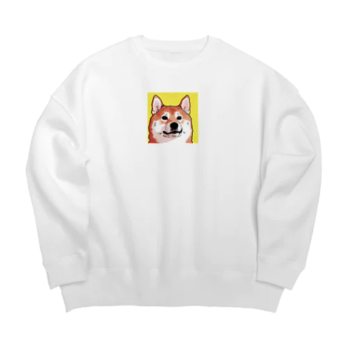 コミック柴犬2 Big Crew Neck Sweatshirt