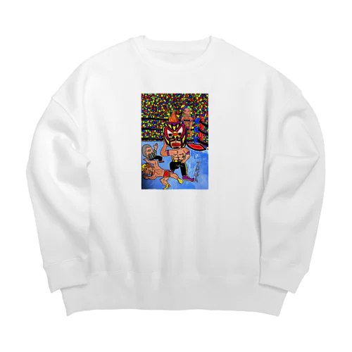 俺はプロレスラーだ Big Crew Neck Sweatshirt