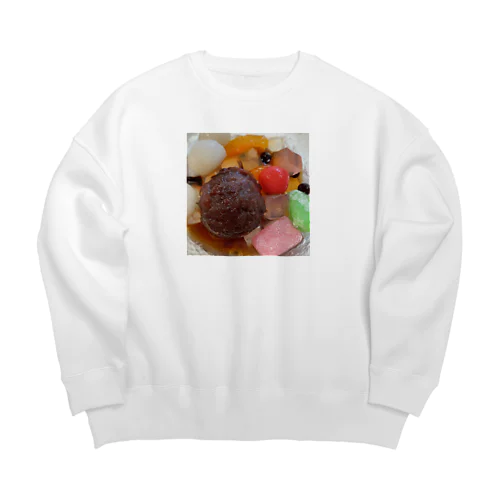 白玉あんみつ Big Crew Neck Sweatshirt