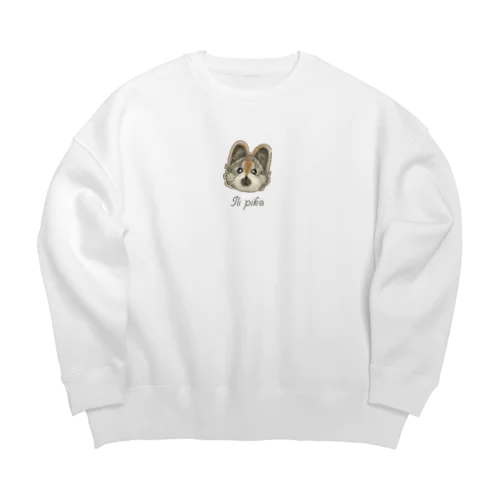 イリナキウサギ(イリピカ) Big Crew Neck Sweatshirt