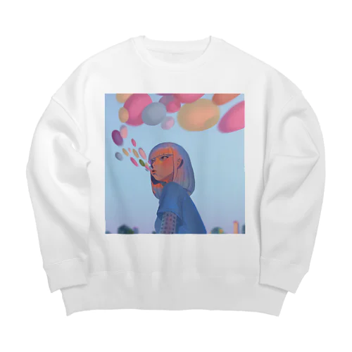 サンセットスプリング Big Crew Neck Sweatshirt