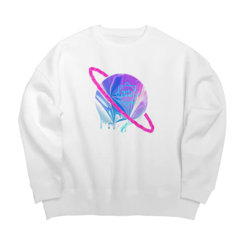 Melty Saturn Big Crew Neck Sweatshirt