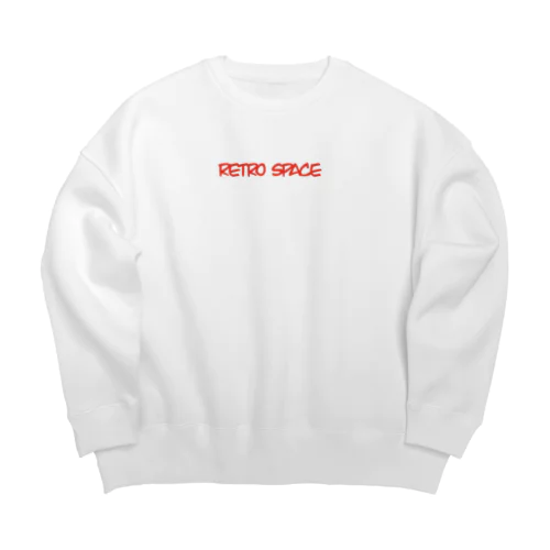 RETRO  SPACE Big Crew Neck Sweatshirt