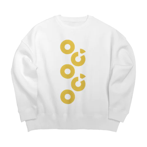 バウムクーヘンだらけ Big Crew Neck Sweatshirt