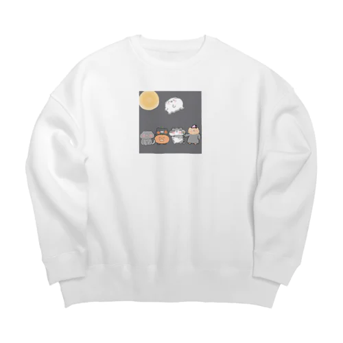 ハロウィンおはぎ〜ず Big Crew Neck Sweatshirt