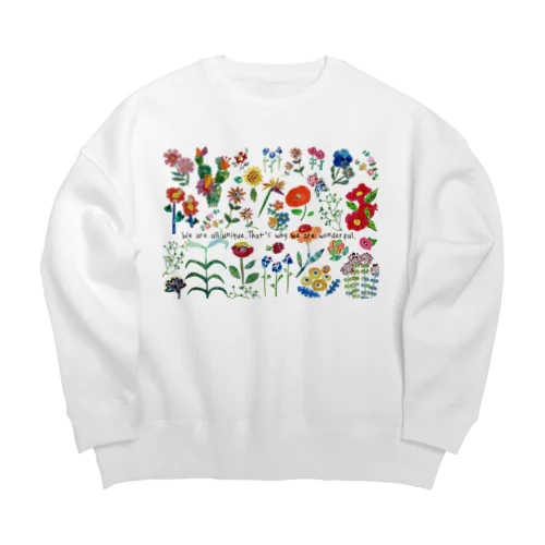 ［ちがい］ってカラフルじゃない？ Big Crew Neck Sweatshirt