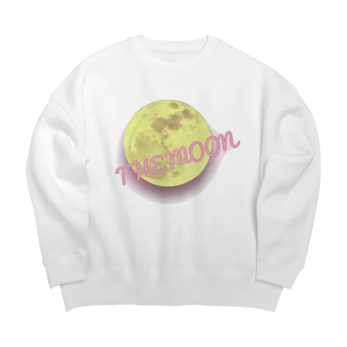 the moon no.3 Big Crew Neck Sweatshirt
