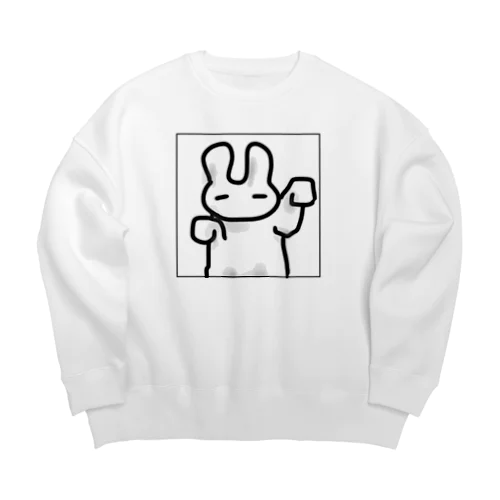 まねきうさぎさん Big Crew Neck Sweatshirt