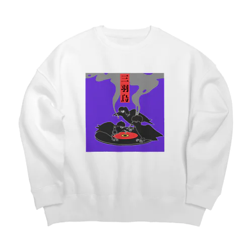 三羽烏くん Big Crew Neck Sweatshirt