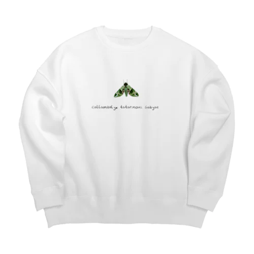 Green moth 雲門雀 Ⅱ Big Crew Neck Sweatshirt