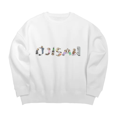 ある日のおじさん達 Big Crew Neck Sweatshirt