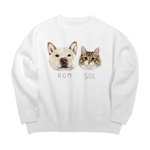 rom & sol Big Crew Neck Sweatshirt