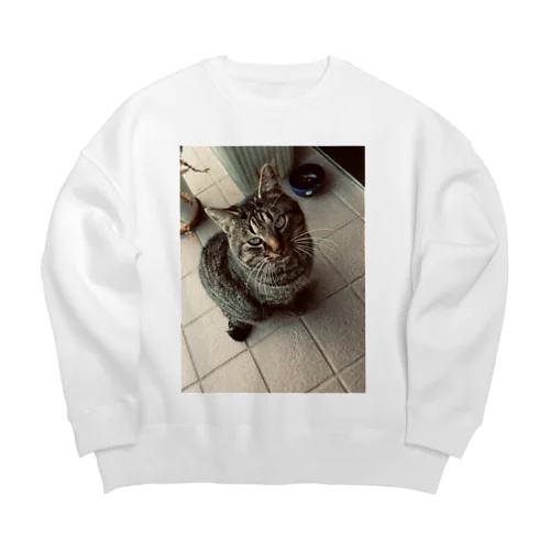 ミツメネコ Big Crew Neck Sweatshirt