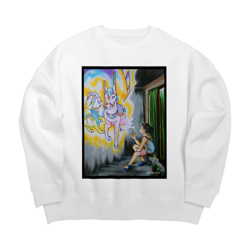 メリーゴーランド Big Crew Neck Sweatshirt