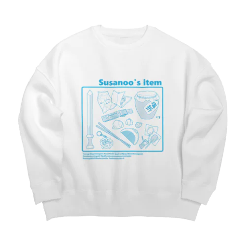 Susanoo's item (水) Big Crew Neck Sweatshirt