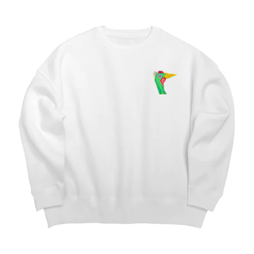 きもい鳥 Big Crew Neck Sweatshirt