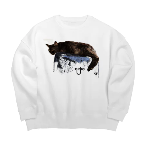 あくびちゃん Big Crew Neck Sweatshirt