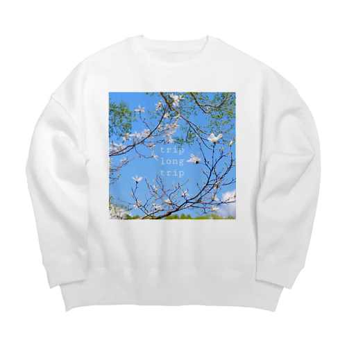 trip long trip Big Crew Neck Sweatshirt