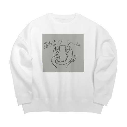 落ちるツーシーム Big Crew Neck Sweatshirt