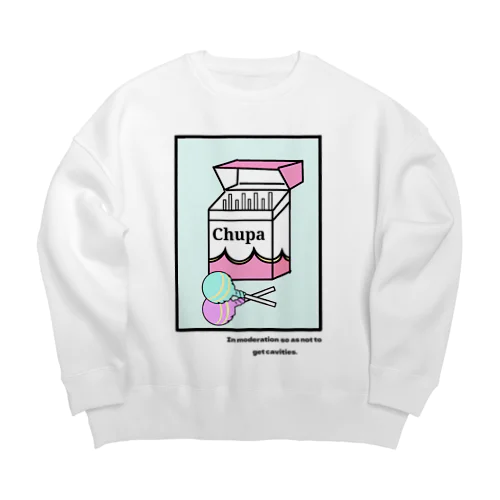 エモい人になりたい Big Crew Neck Sweatshirt