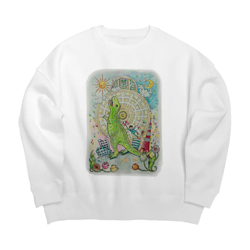 雨降りの水曜日。 Big Crew Neck Sweatshirt