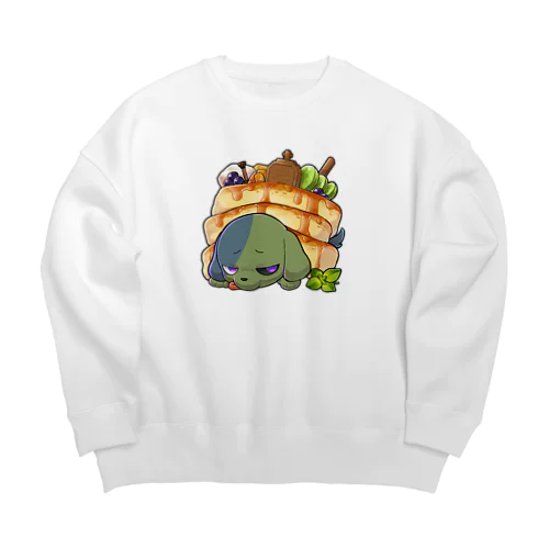 ホットケーキいぬちゃん Big Crew Neck Sweatshirt